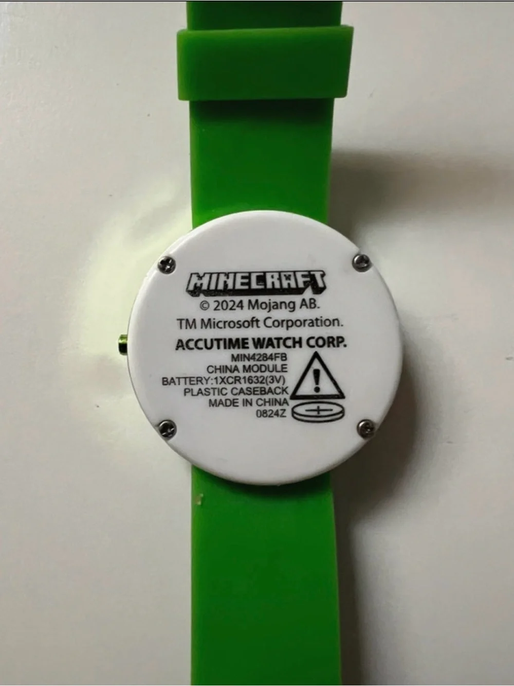 Minecraft Kids' Digital LED Watch in Green